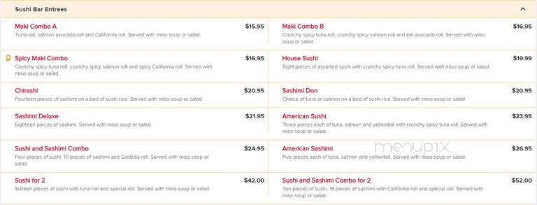 Nana Sushi - New York, NY menu_pic
