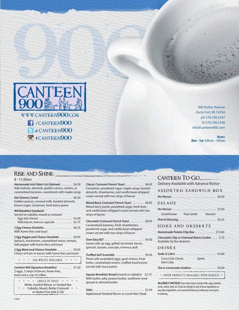 Canteen 900 - Kingston, PA