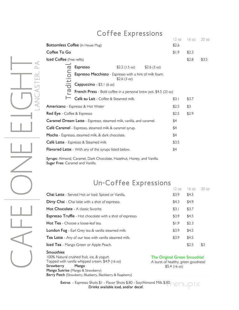 Cafe One Eight - Lancaster, PA