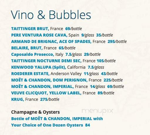 Sublime Prime Steakhouse and Wine Bar - Bluffton, SC menu_pic