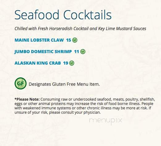 Sublime Prime Steakhouse and Wine Bar - Bluffton, SC menu_pic