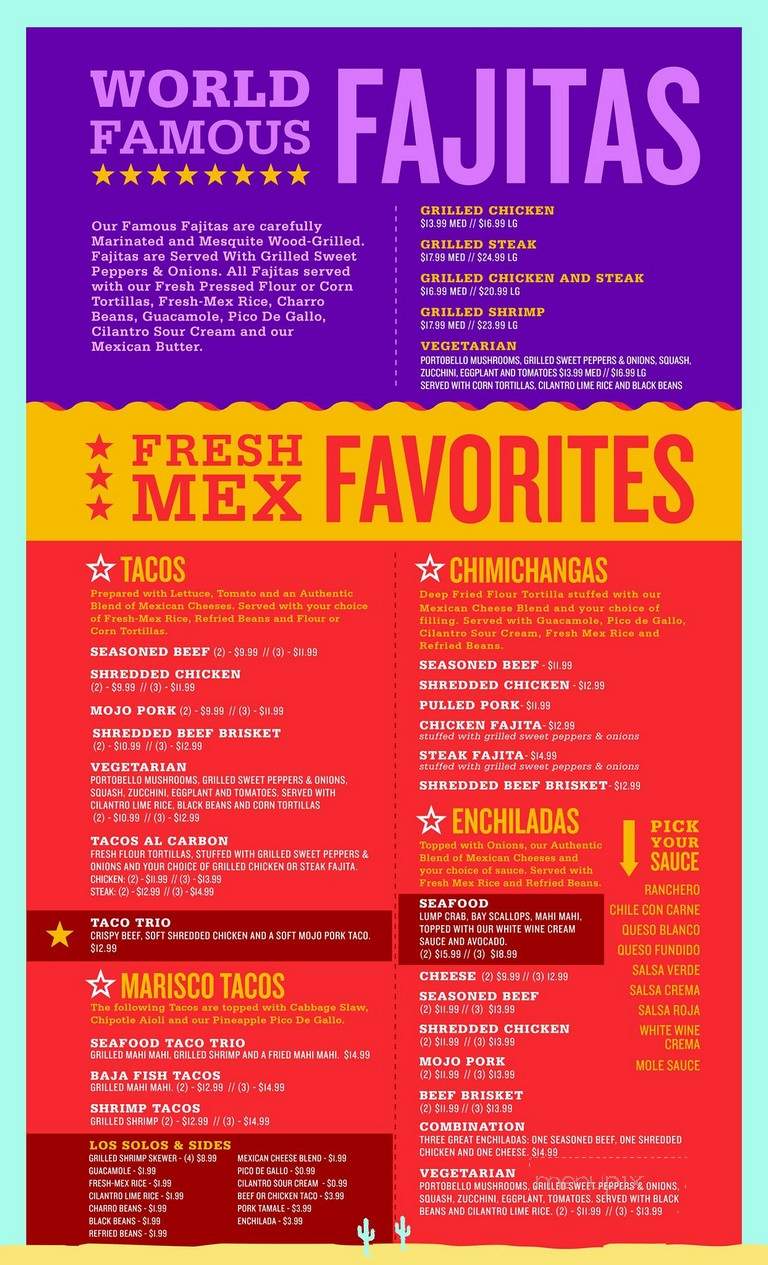 Loco Burro - Fresh Mex Cantina - Gatlinburg, TN menu_pic