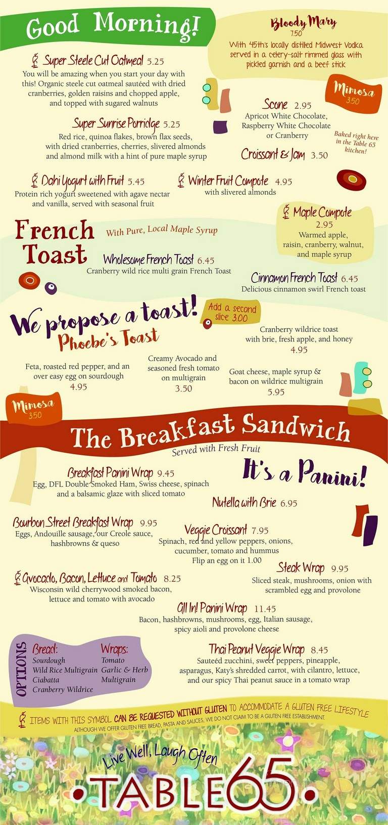 Table 65 - New Richmond, WI menu_pic