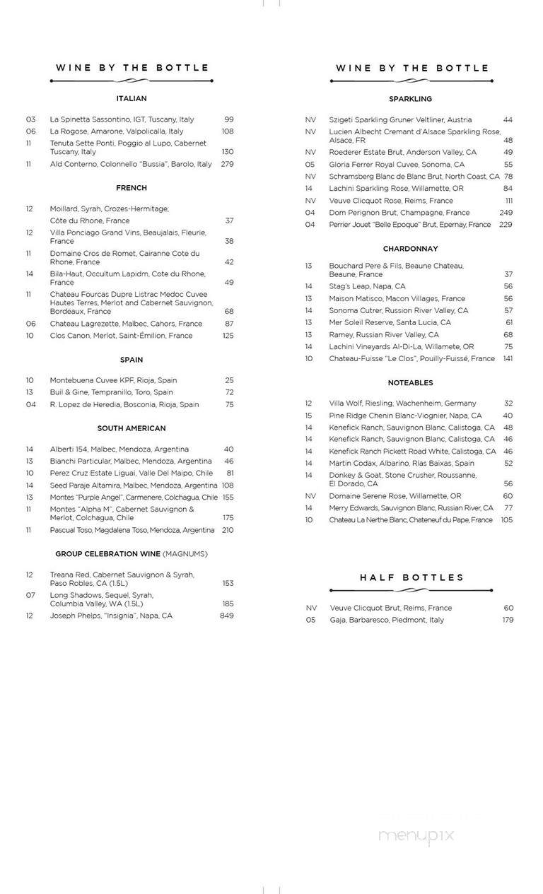 The White Buffalo Club - Jackson, WY menu_pic