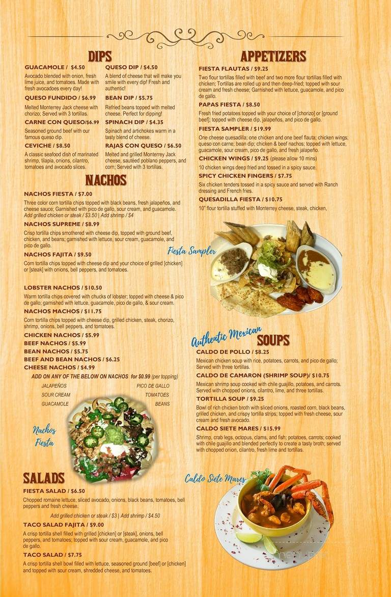 La Fiesta Mexican Restaurant - Saint Louis, MO menu_pic