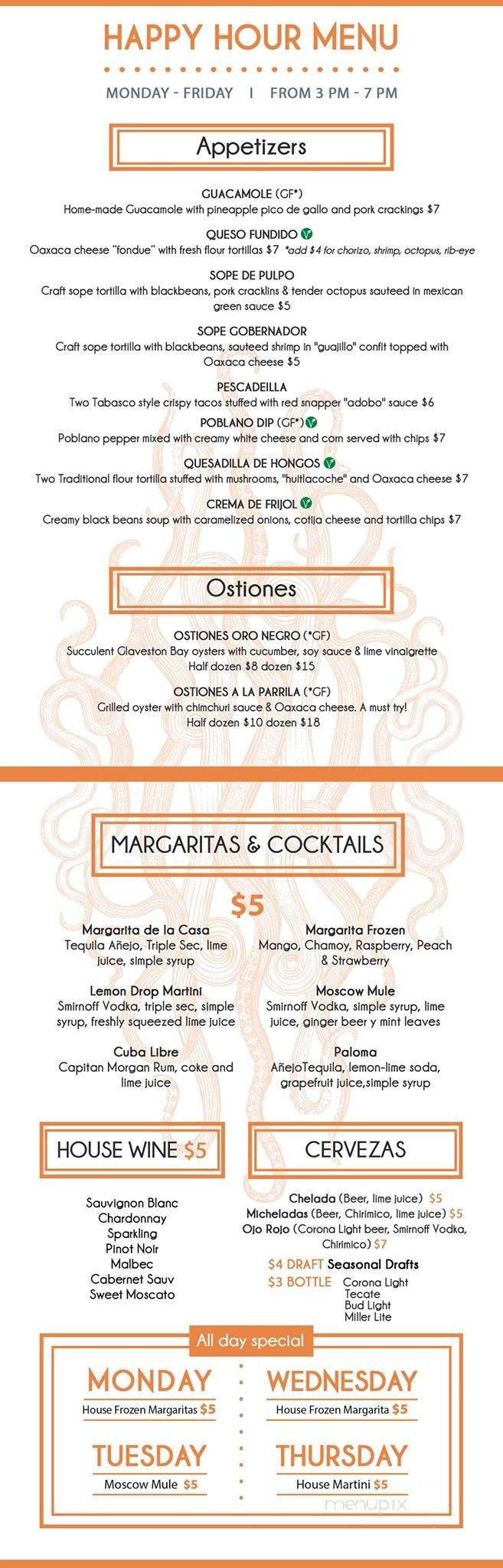 La Fisheria - Houston, TX menu_pic