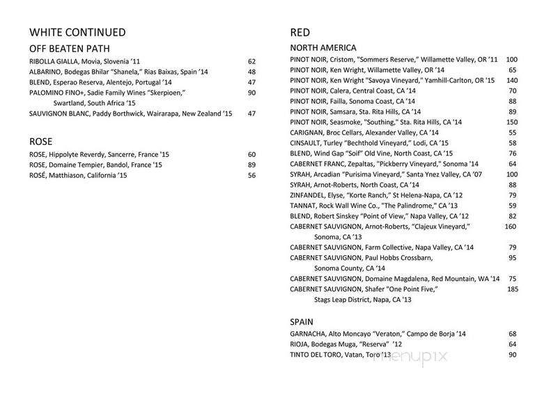 Macintosh - Charleston, SC menu_pic