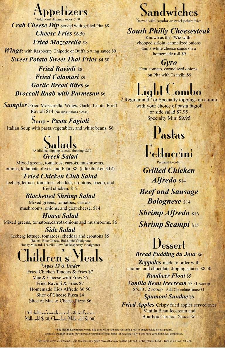 Chiusano's Brick Oven Pizzeria - Kansas City, KS menu_pic
