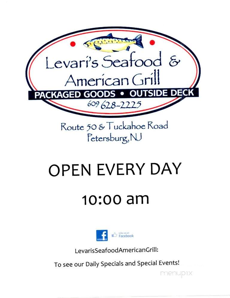 Levari's Seafood American Grill - Woodbine, NJ