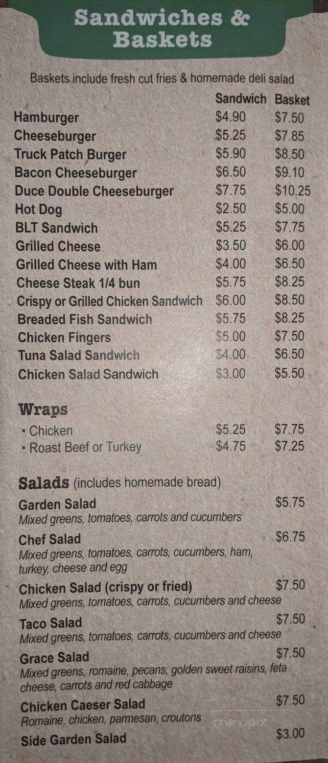 Ponduce Farms - Elysburg, PA menu_pic