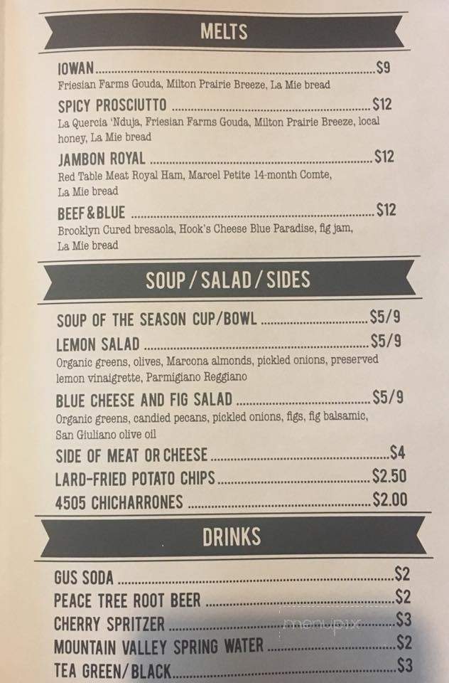 The Cheese Shop of Des Moines - Des Moines, IA menu_pic