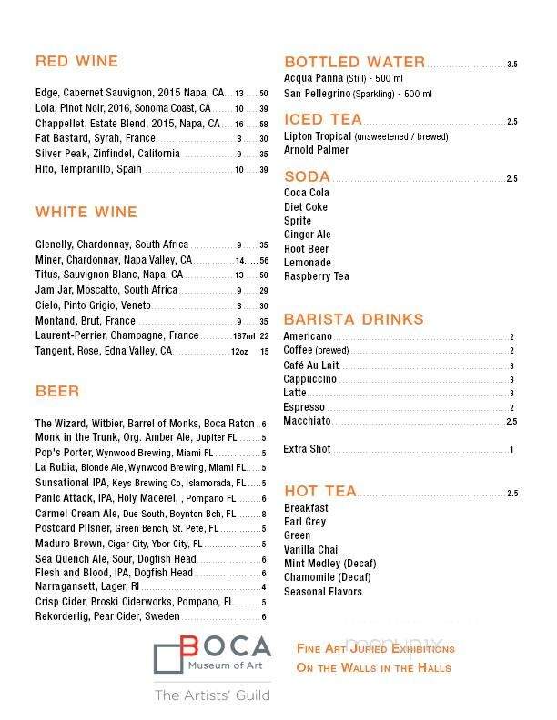 Living Room Theater Restaurant - Boca Raton, FL menu_pic