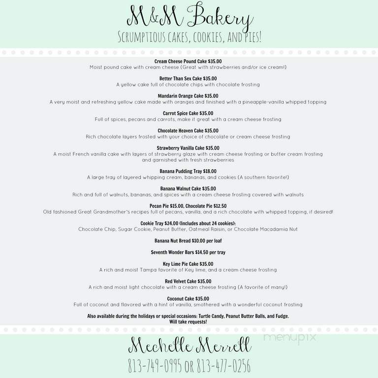 Chris's Cookies Cupcakes Gifts - Tampa, FL menu_pic