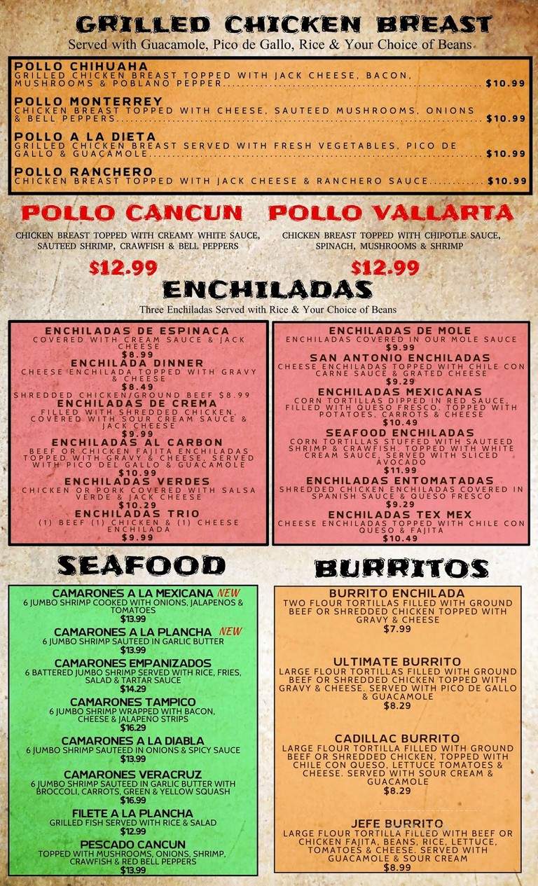 Don Pico's Mexican Restaurant - Pasadena, TX menu_pic