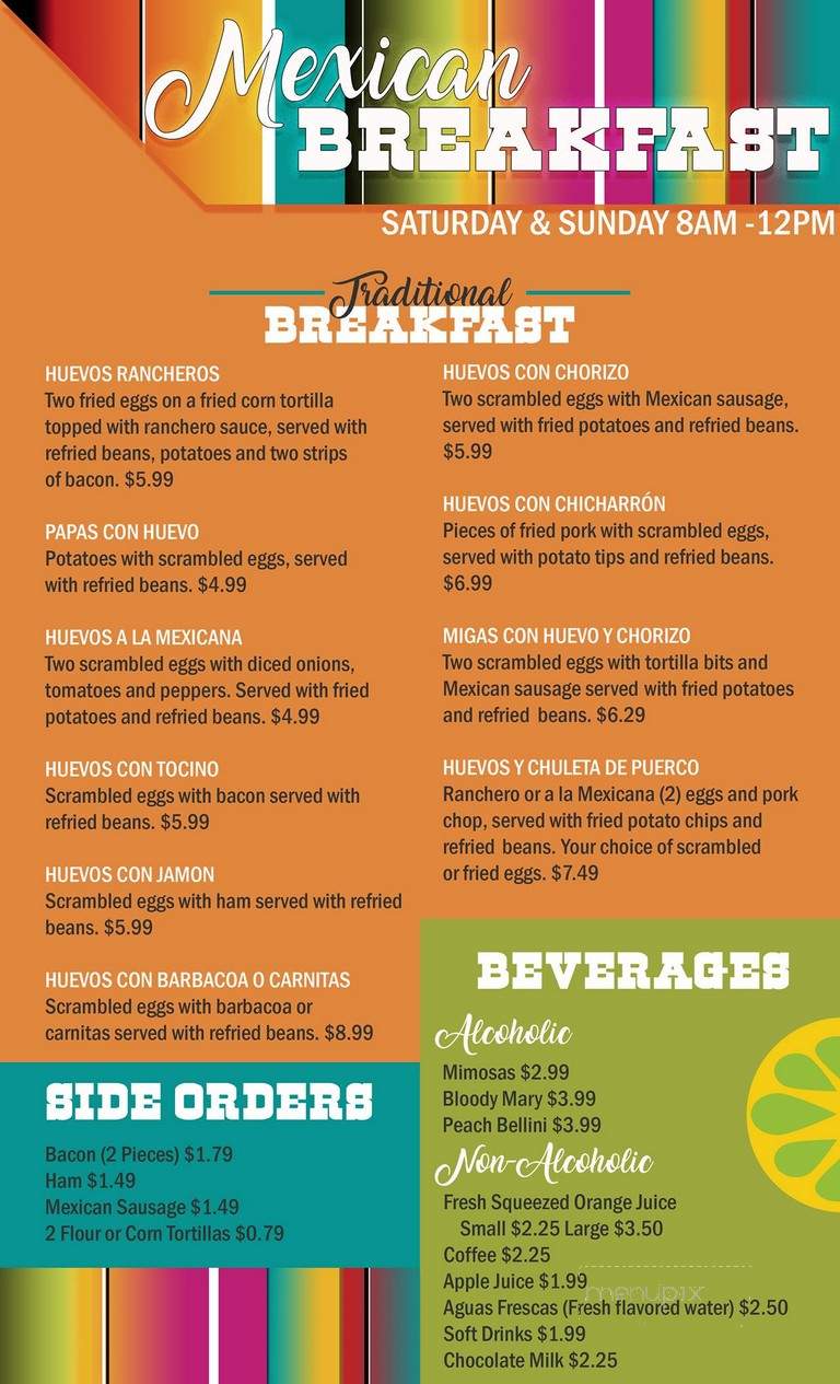 Don Pico's Mexican Restaurant - Pasadena, TX menu_pic