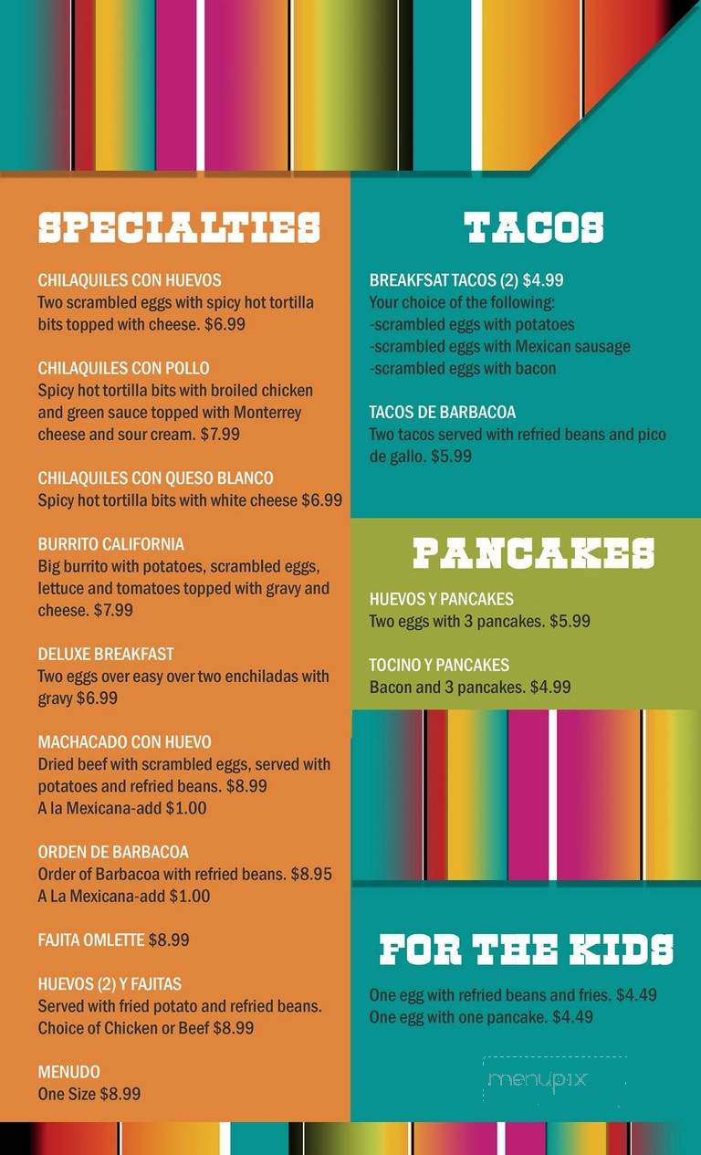 Don Pico's Mexican Restaurant - Pasadena, TX menu_pic