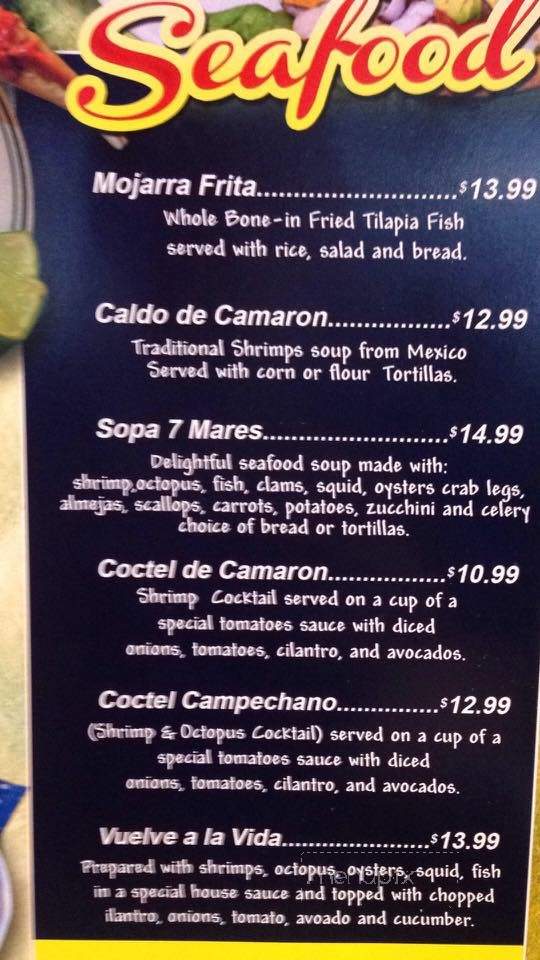 El Mariachi - Louisville, KY menu_pic