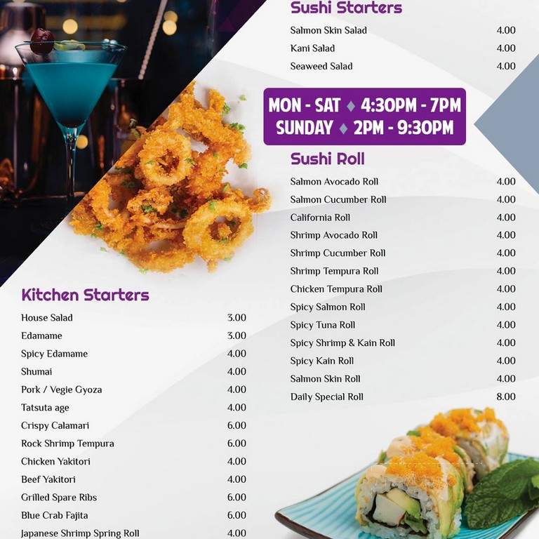 Sakura Japanese Restaurant - Hauppauge, NY menu_pic