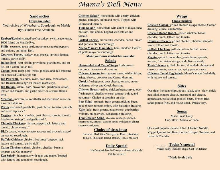 Mama's Deli and Catering - Iowa City, IA