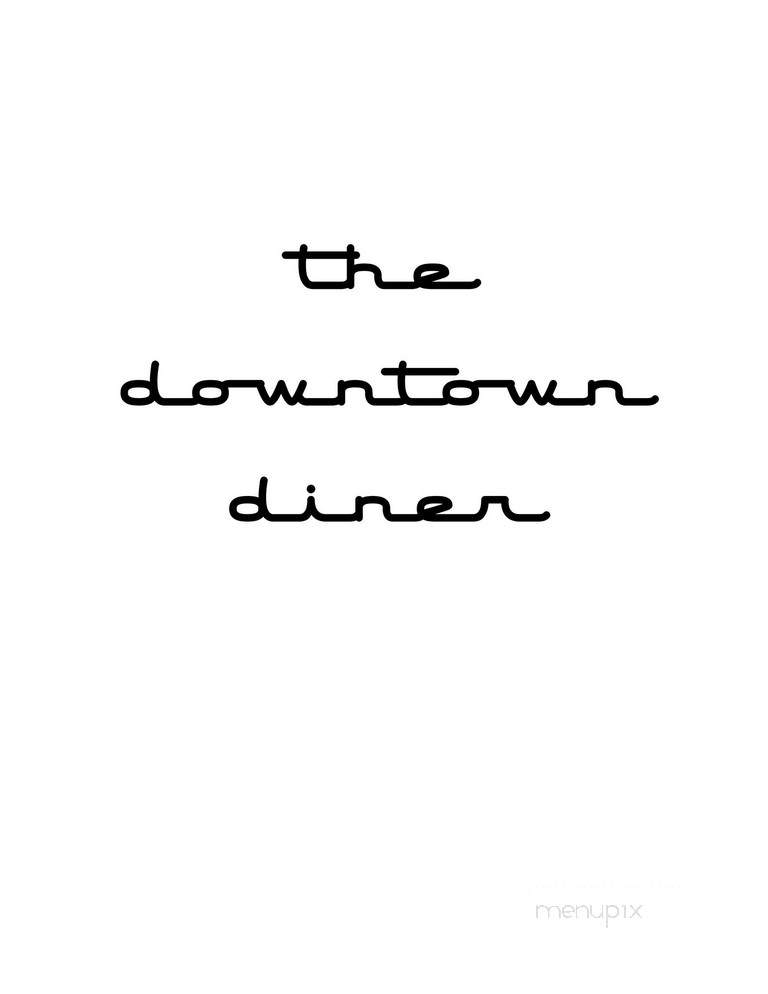 The Downtown Diner - Saline, MI menu_pic