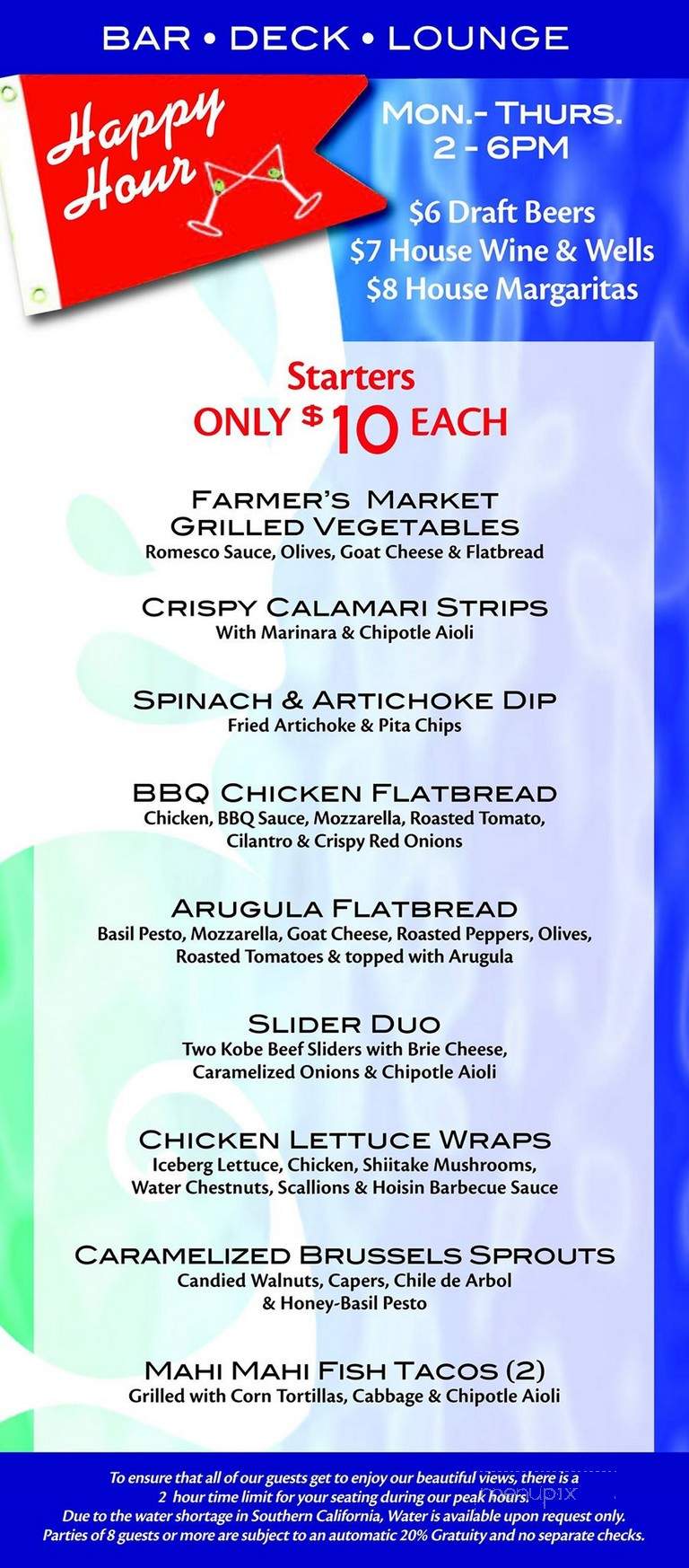 Bay Street Kitchen - Long Beach, CA menu_pic