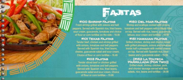 La Tolteca - Aberdeen, MD menu_pic