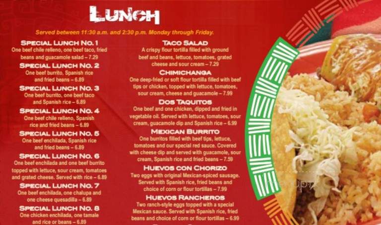 La Tolteca - Aberdeen, MD menu_pic