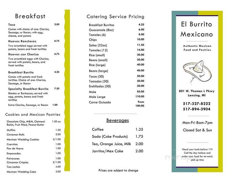 El Burrito - Lansing, MI