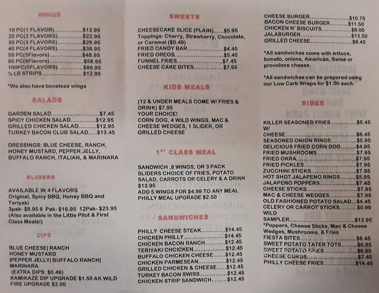 Wild Wings N Things - Anchorage, AK menu_pic