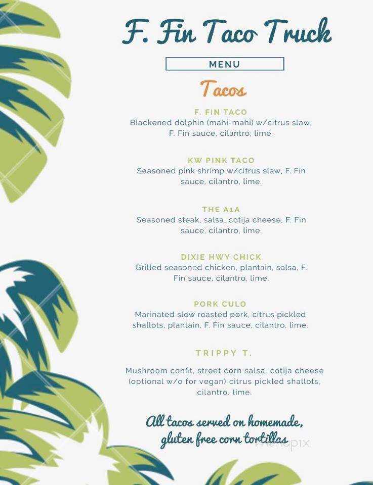 Taco Fresh - Food Truck - Fort Lauderdale, FL menu_pic