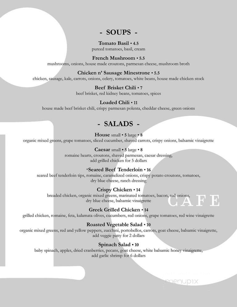 Cafe io - Pittsburgh, PA menu_pic