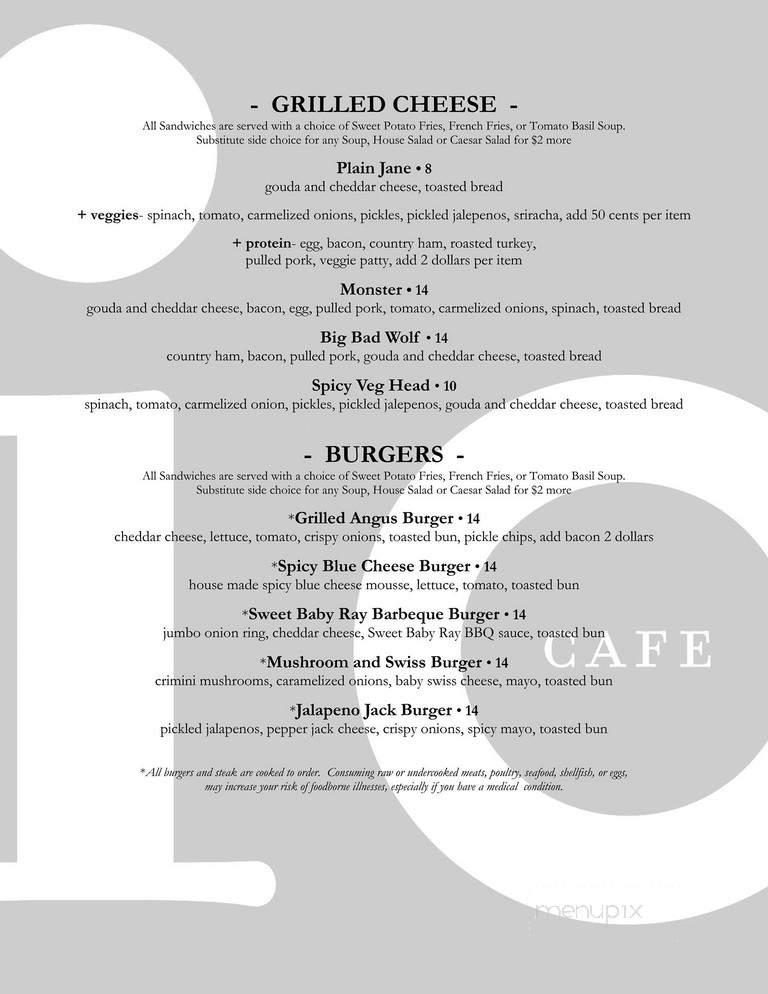 Cafe io - Pittsburgh, PA menu_pic