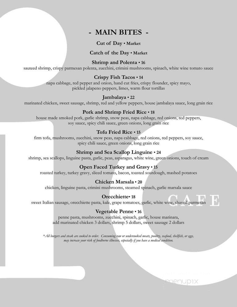 Cafe io - Pittsburgh, PA menu_pic
