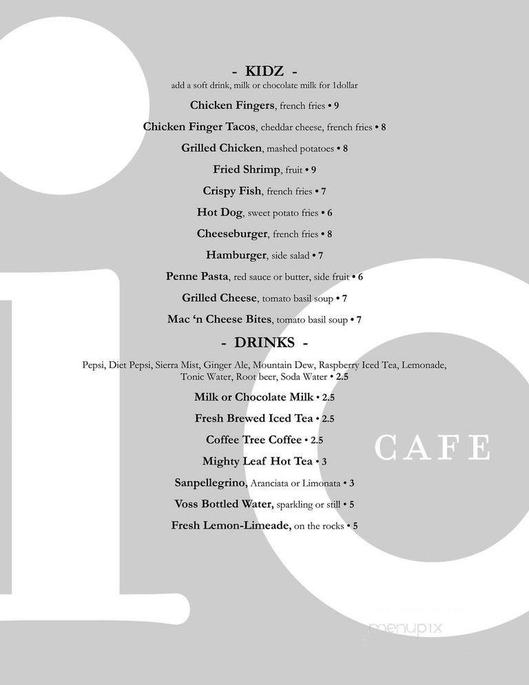 Cafe io - Pittsburgh, PA menu_pic