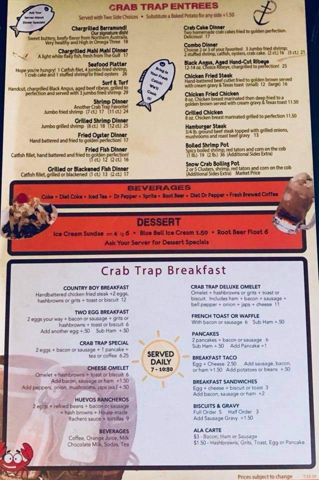 Crab Trap Bar Grill - Bay City, TX
