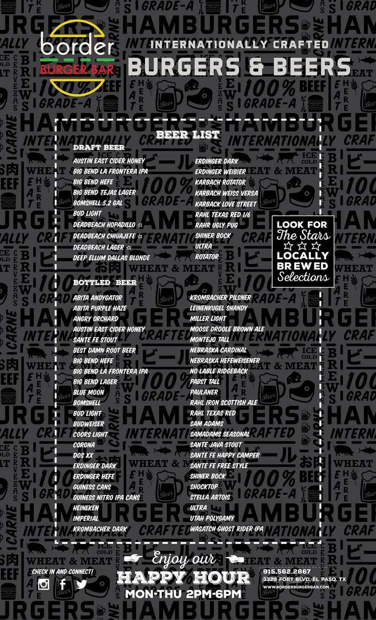 Big Burger Bar - El Paso, TX menu_pic