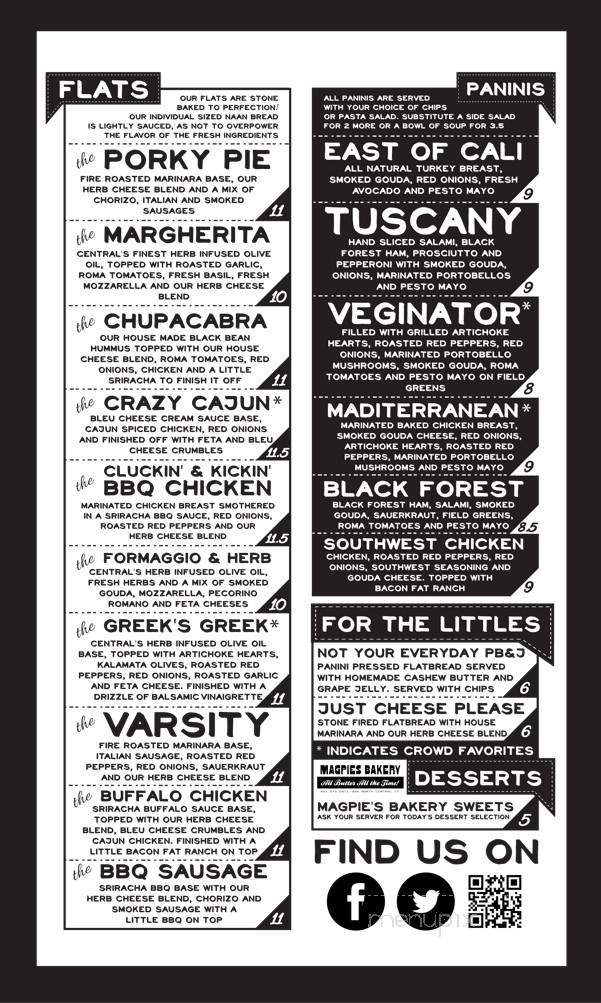 Central Flats and Taps - Knoxville, TN menu_pic