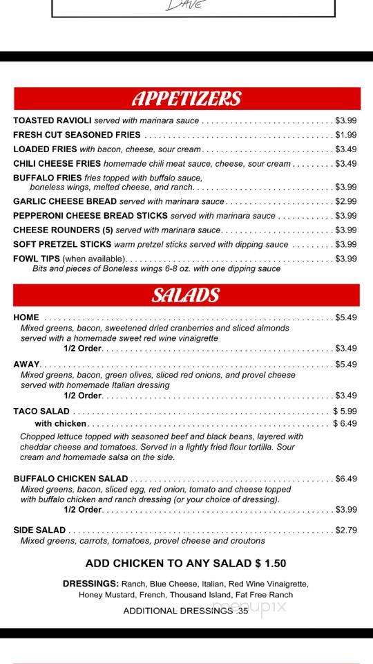 Dave's Pizza and Wings - Linn, MO menu_pic