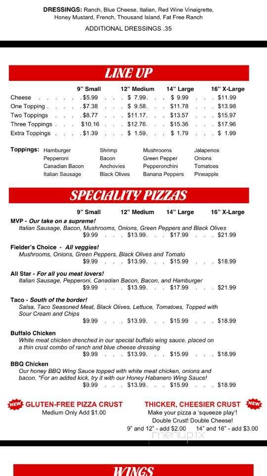 Dave's Pizza and Wings - Linn, MO menu_pic