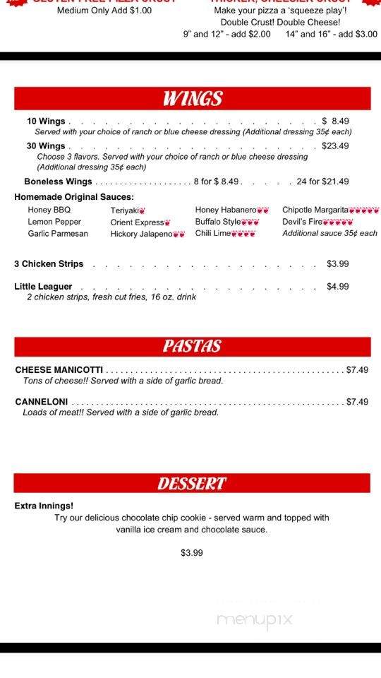 Dave's Pizza and Wings - Linn, MO menu_pic