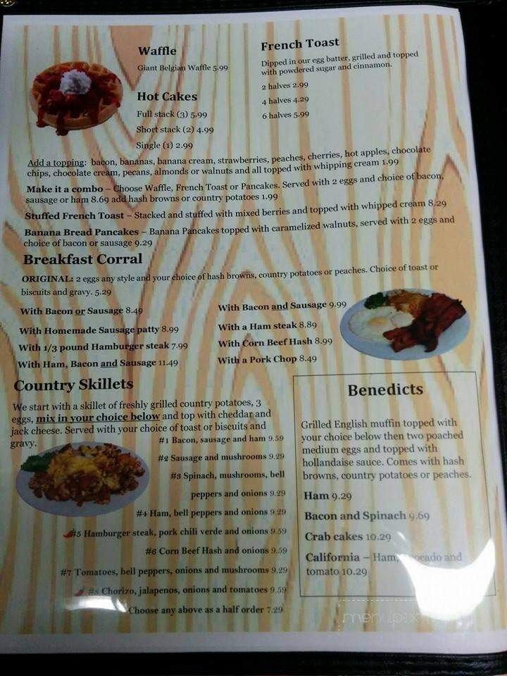 Ashley's Country Kitchen - Orangevale, CA menu_pic