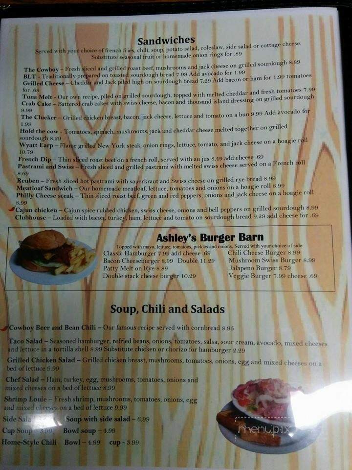 Ashley's Country Kitchen - Orangevale, CA menu_pic