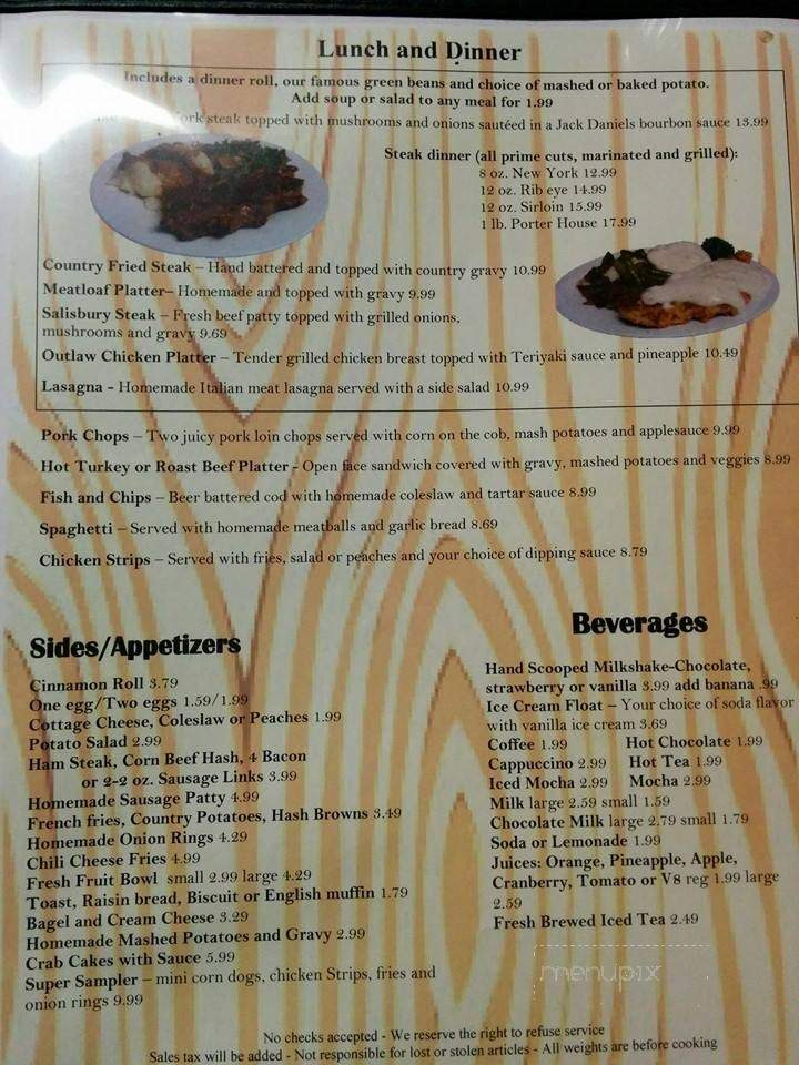 Ashley's Country Kitchen - Orangevale, CA menu_pic