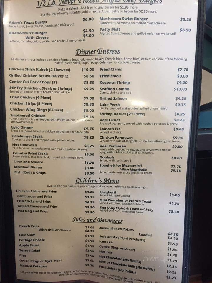 Aurora's Family Restaurant - Clinton Township, MI menu_pic