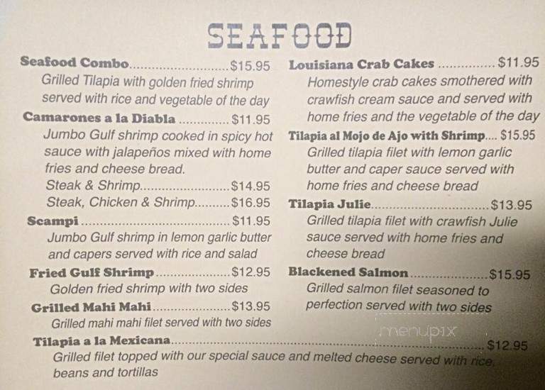 Yoyo's Mexican Restaurant Bar Grill - Bogalusa, LA menu_pic