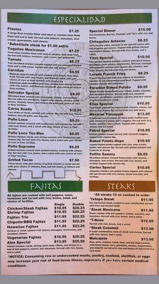 Los Guerrero's Mexican Restaurant - La Fayette, GA menu_pic