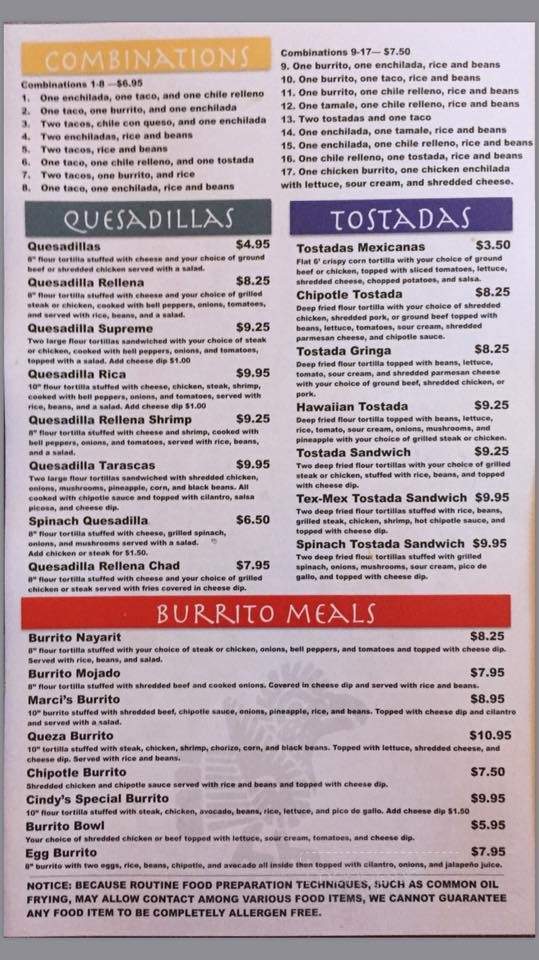 Los Guerrero's Mexican Restaurant - La Fayette, GA menu_pic