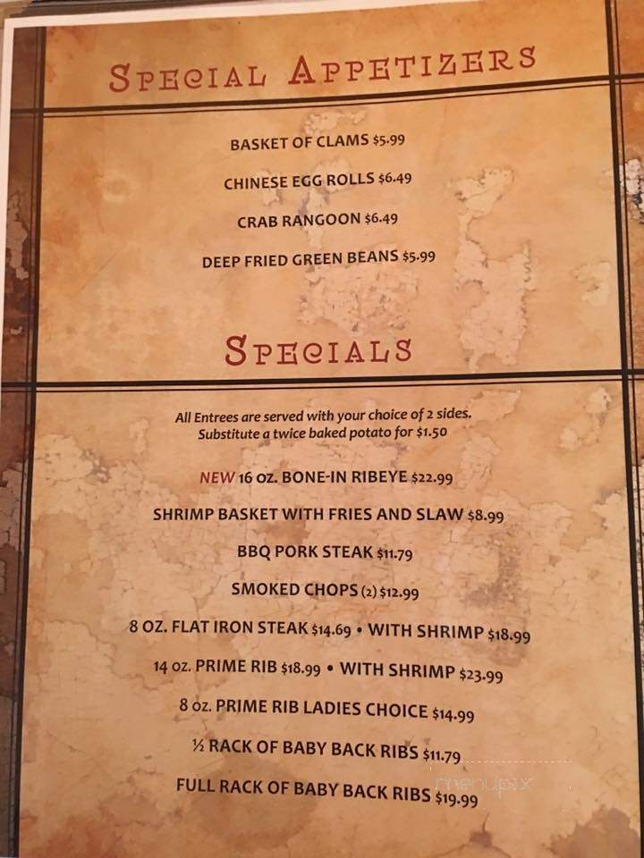 The Keys on Lake Carlyle - Keyesport, IL menu_pic