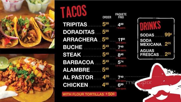 Tacos Don Cuco - Sunland Park, NM menu_pic
