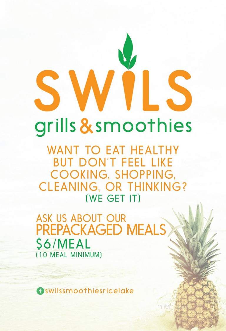 Swil's Smoothies - Rice Lake, WI menu_pic